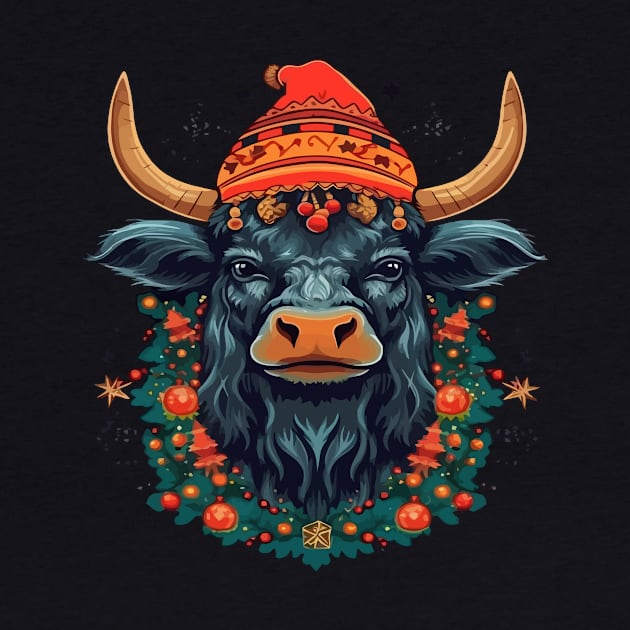 Water Buffalo Christmas by JH Mart